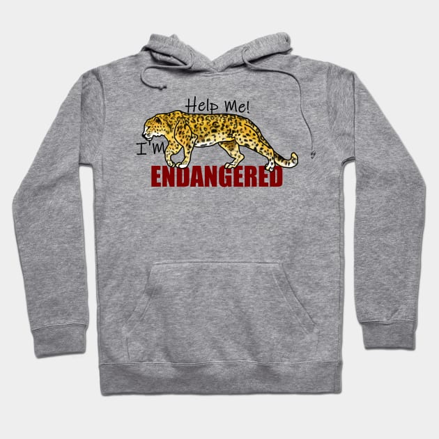 Help the endangered Amur Leopard Hoodie by Incendiarius